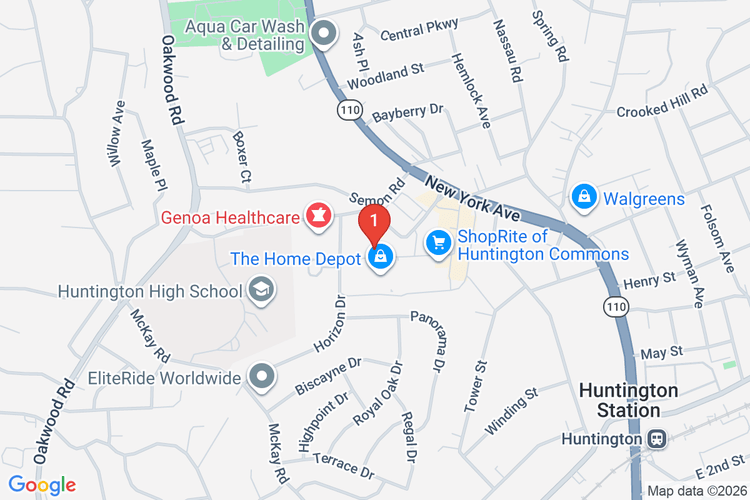 Map showing HOME DEPOT #1272 location