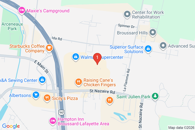Map showing HOME DEPOT #0389 location