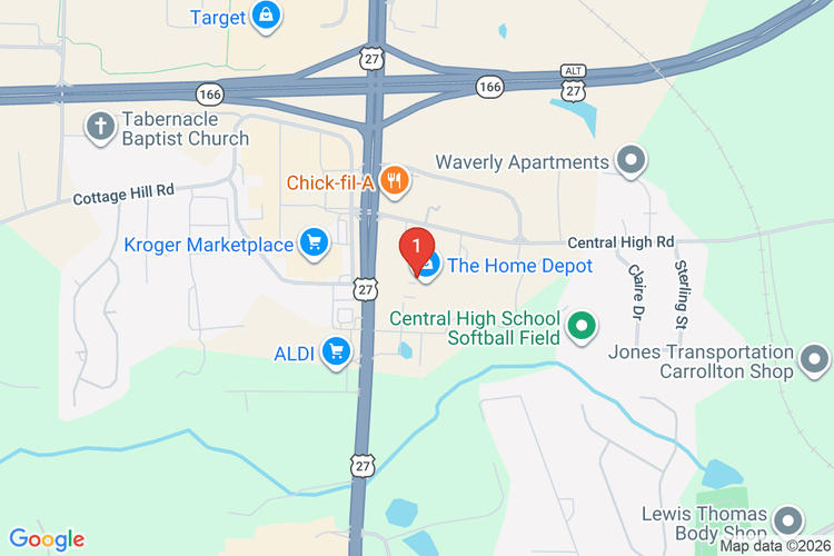 Map showing HOME DEPOT #0132 location