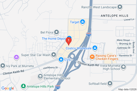 Map showing HOME DEPOT #6113 location