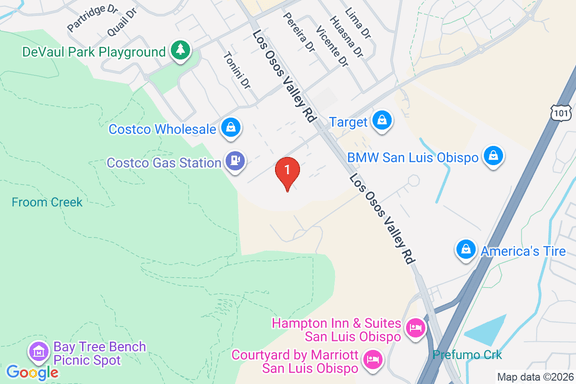 Map showing HOME DEPOT #1052 location