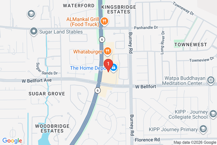 Map showing HOME DEPOT #6860 location