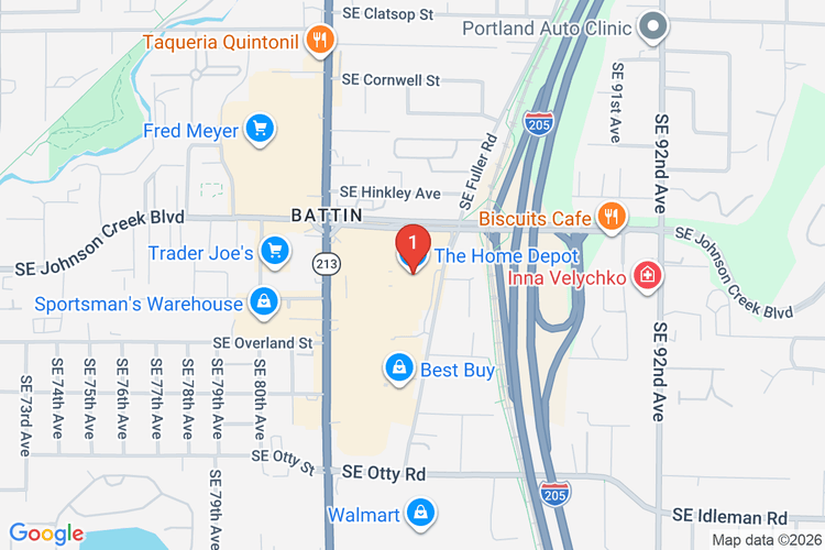 Map showing HOME DEPOT #4040 location