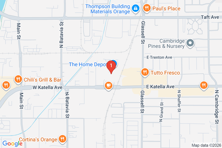 Map showing HOME DEPOT #0615 location