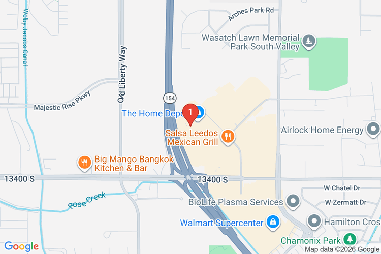 Map showing HOME DEPOT #8566 location