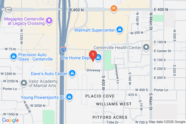 Map showing HOME DEPOT #4408 location