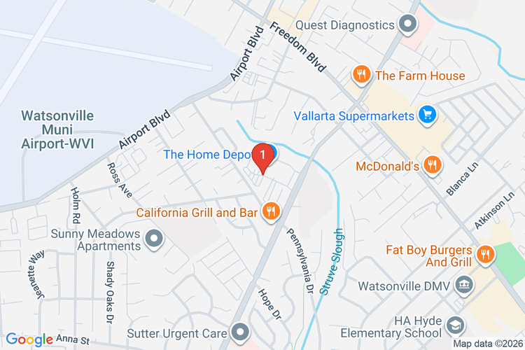 Map showing HOME DEPOT #1069 location