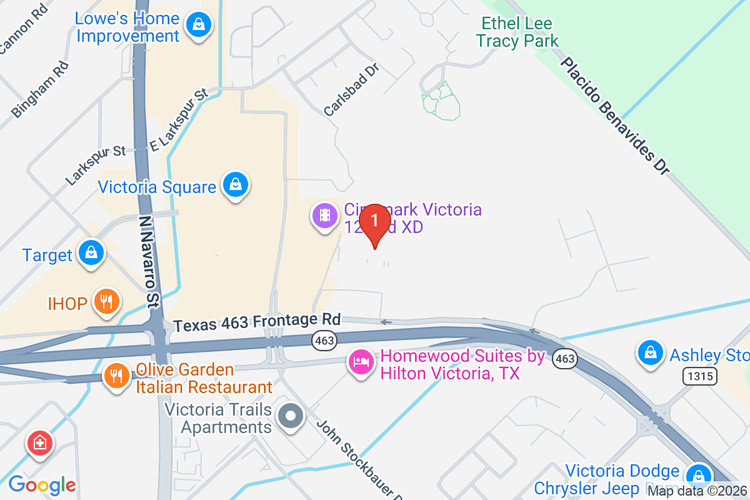 Map showing HOME DEPOT #6587 location