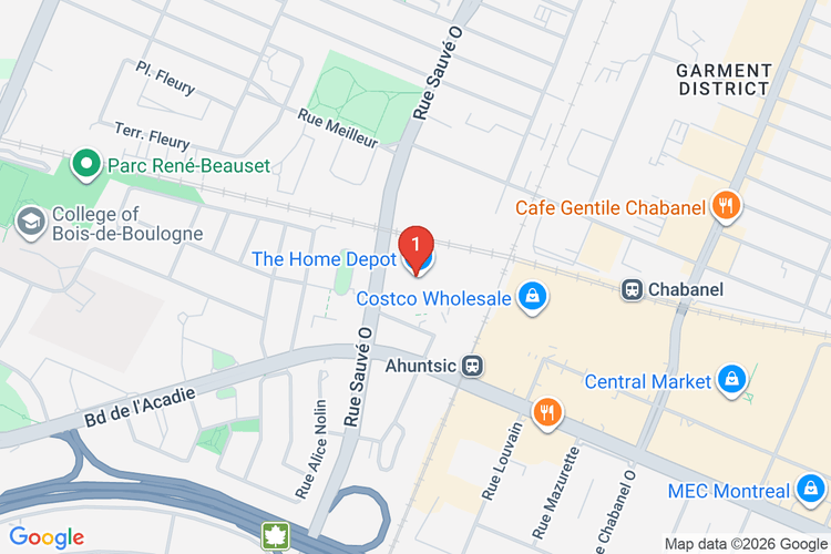 Map showing HOME DEPOT CAN #7146 location