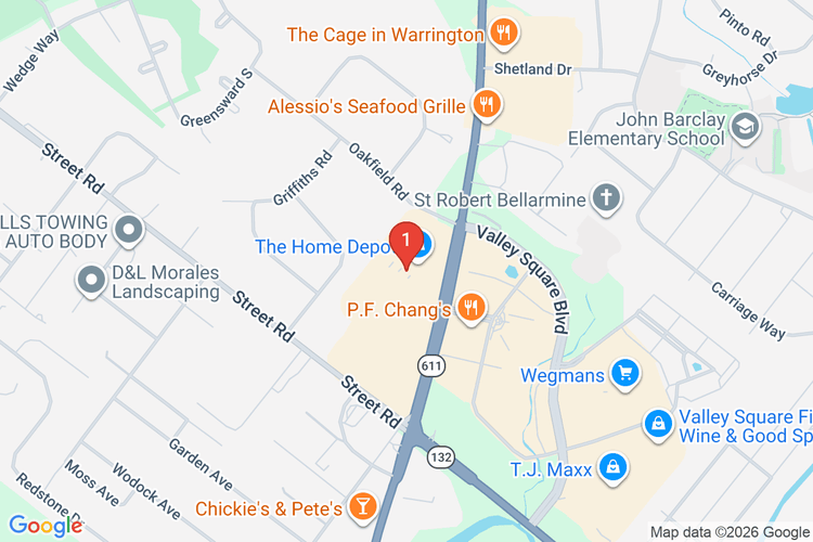Map showing HOME DEPOT #4143 location