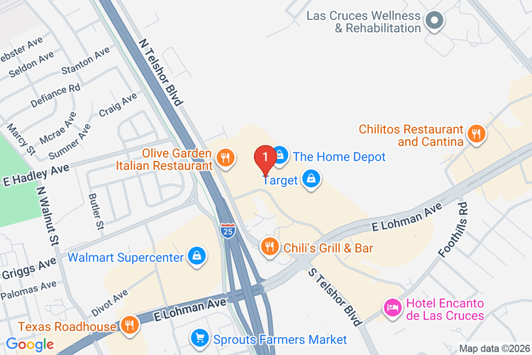 Map showing HOME DEPOT #3505 location