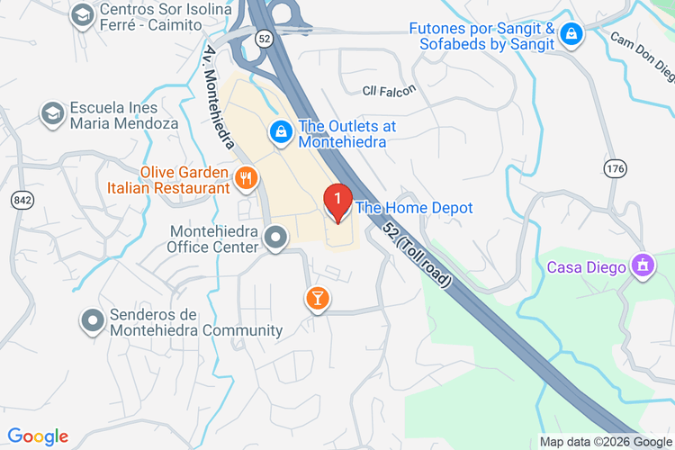Map showing HOME DEPOT #6408 location