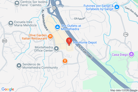 Map showing HOME DEPOT #6408 location