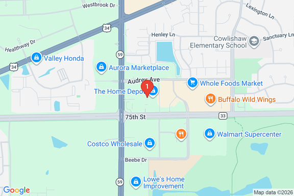 Map showing HOME DEPOT #1918 location