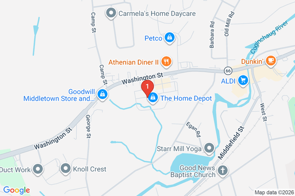 Map showing HOME DEPOT #6233 location