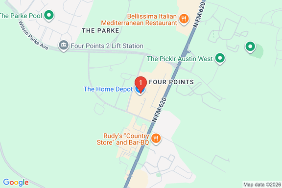 Map showing HOME DEPOT #8418 location
