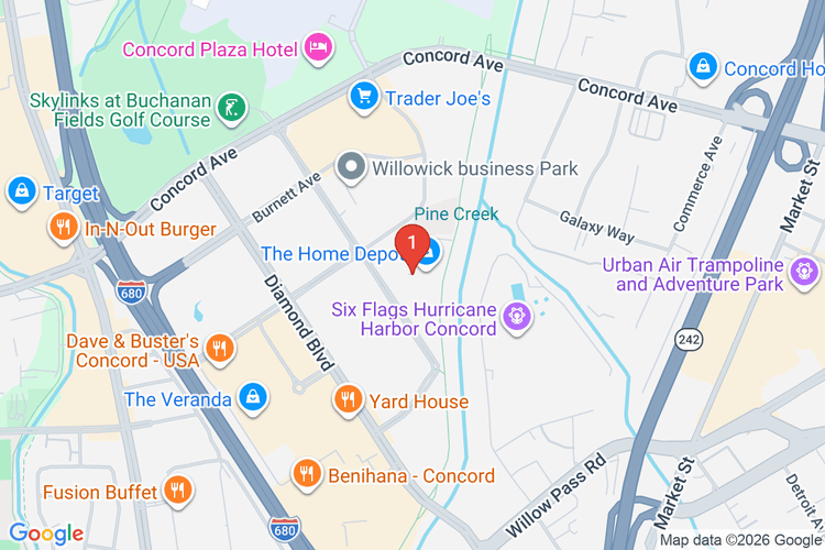 Map showing HOME DEPOT #0634 location