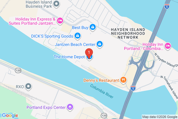 Map showing HOME DEPOT #4007 location