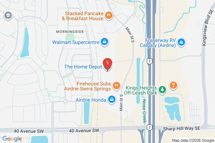 Map showing HOME DEPOT CAN #7254 location