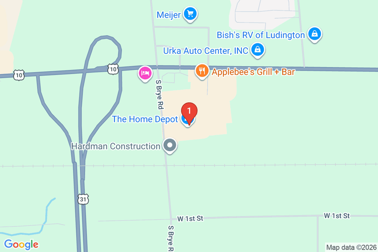 Map showing HOME DEPOT #2767 location