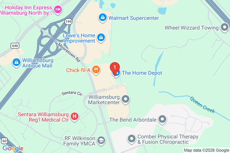 Map showing HOME DEPOT #4635 location