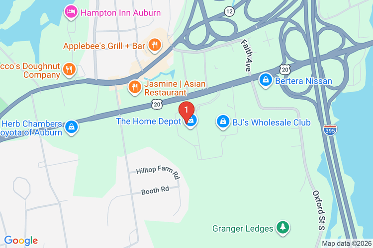 Map showing HOME DEPOT #2682 location