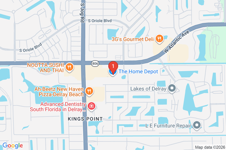 Map showing HOME DEPOT #6325 location
