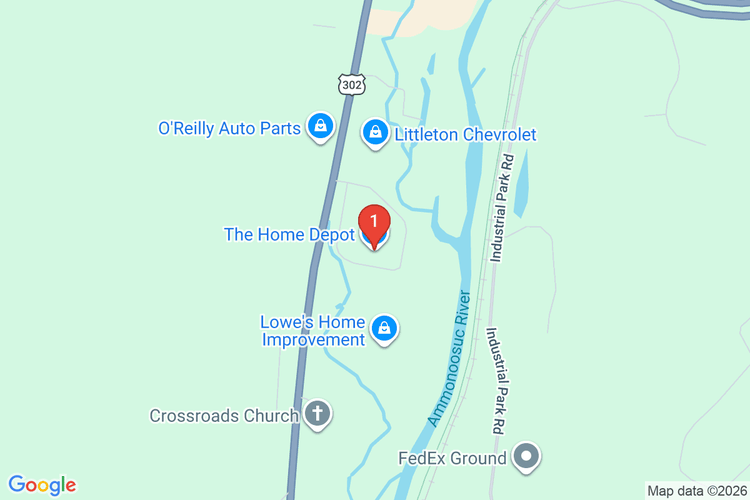 Map showing HOME DEPOT #8539 location