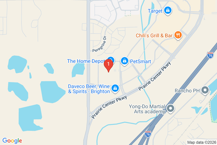 Map showing HOME DEPOT #1547 location
