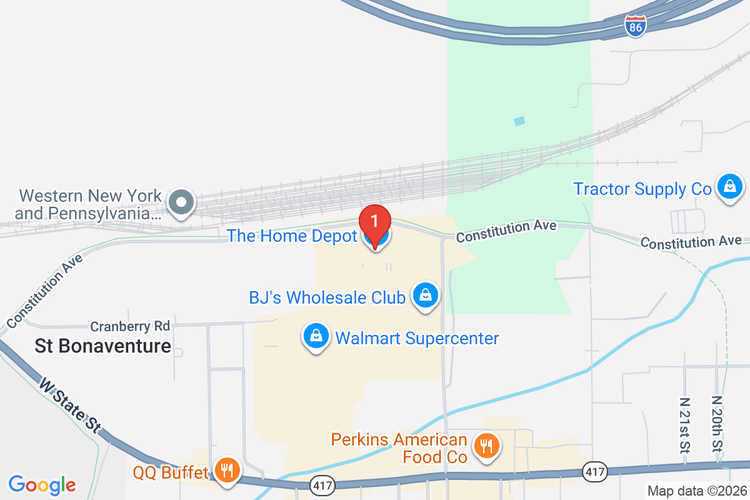 Map showing HOME DEPOT #6161 location