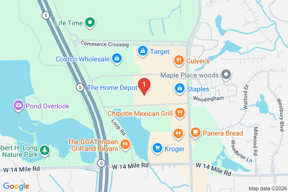Map showing HOME DEPOT #2722 location