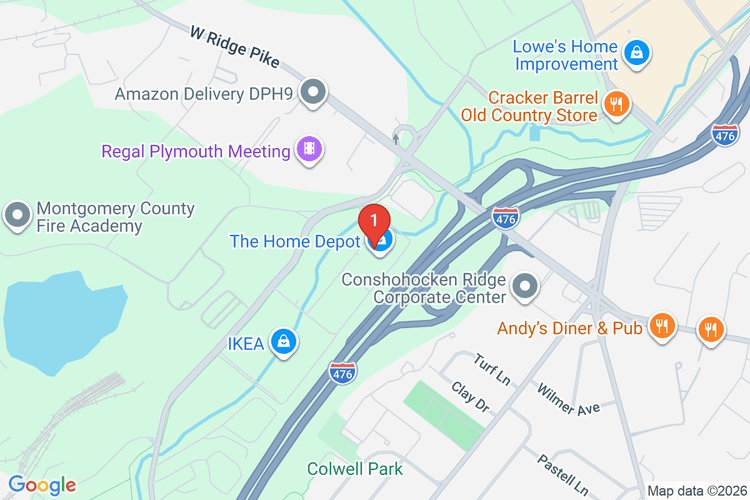 Map showing HOME DEPOT #4106 location
