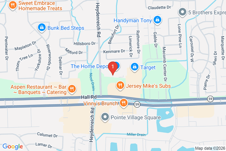Map showing HOME DEPOT #2776 location