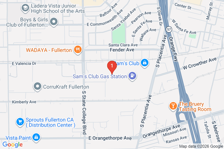 Map showing HOME DEPOT #6893 location