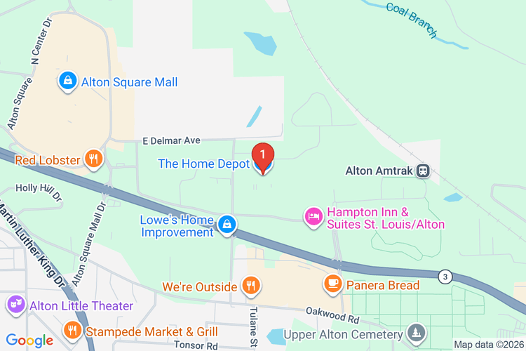 Map showing HOME DEPOT #6920 location