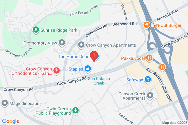 Map showing HOME DEPOT #6604 location