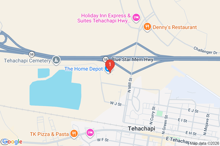 Map showing HOME DEPOT #6835 location