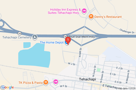 Map showing HOME DEPOT #6835 location