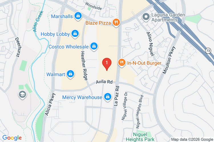 Map showing HOME DEPOT #1077 location