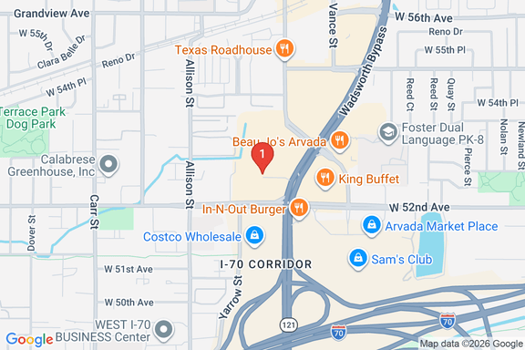 Map showing HOME DEPOT #1502 location