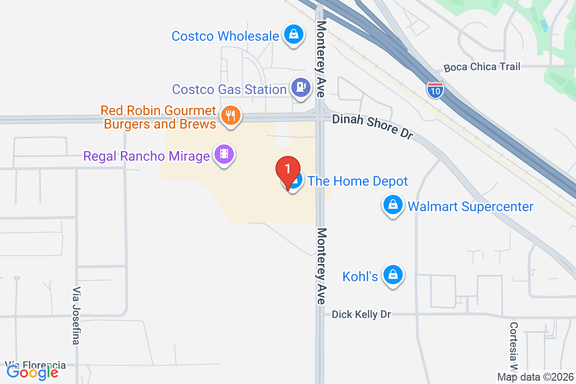 Map showing HOME DEPOT #0667 location