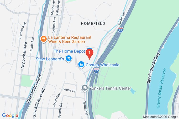 Map showing HOME DEPOT #1248 location