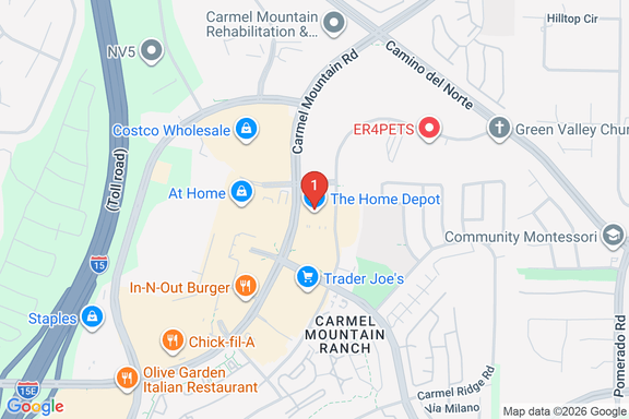 Map showing HOME DEPOT #0669 location