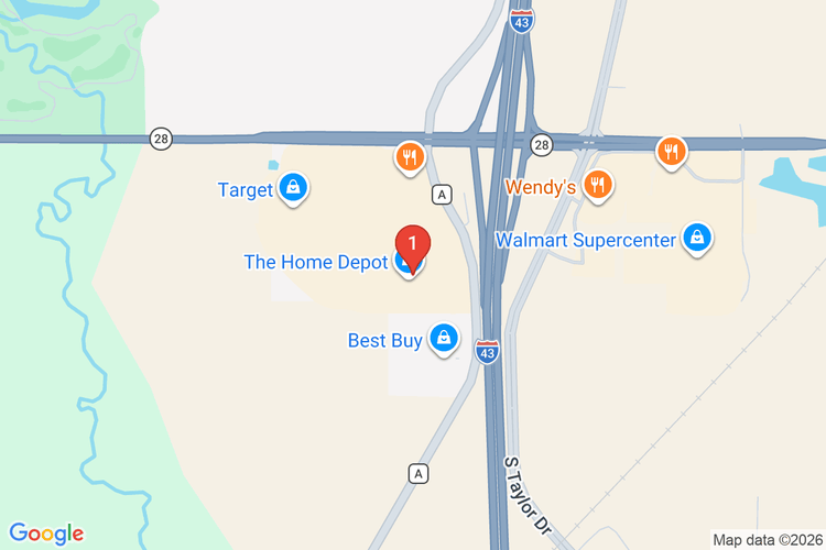 Map showing HOME DEPOT #4924 location