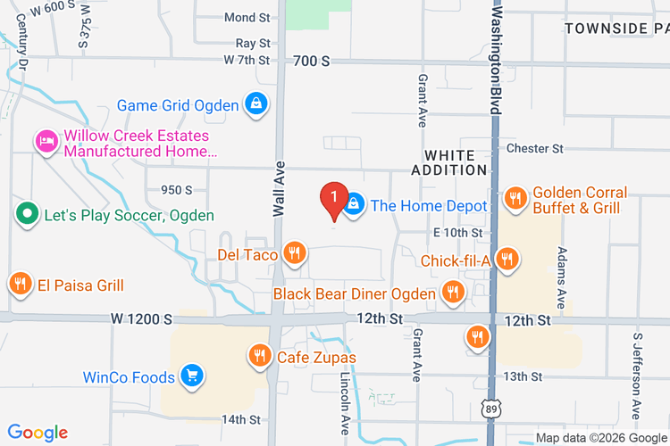 Map showing HOME DEPOT #4411 location