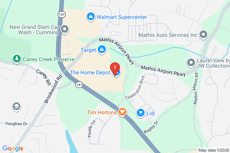 Map showing HOME DEPOT #6978 location