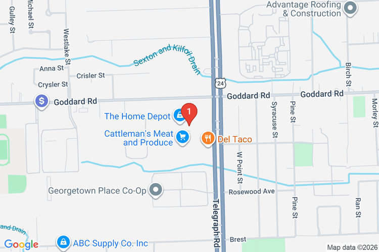 Map showing HOME DEPOT #2789 location