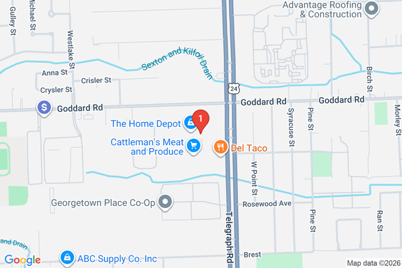 Map showing HOME DEPOT #2789 location