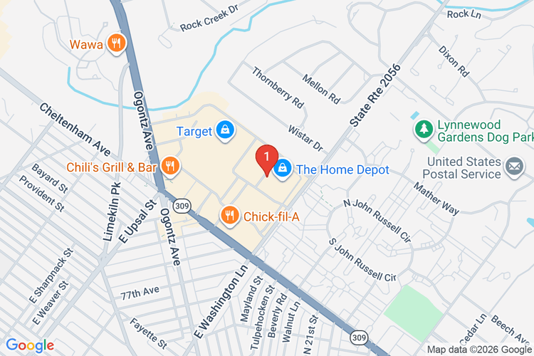 Map showing HOME DEPOT #4109 location