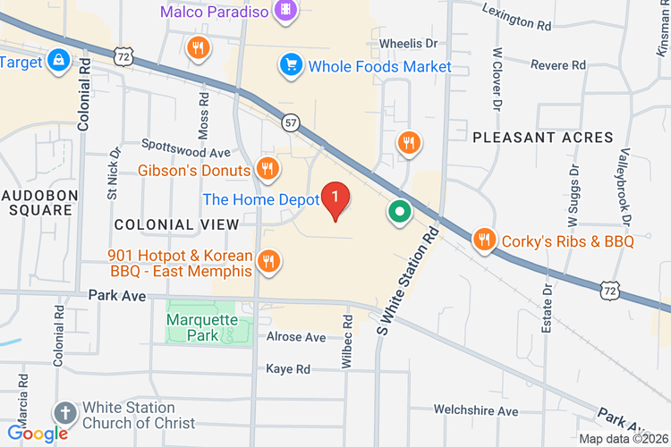 Map showing HOME DEPOT #0703 location